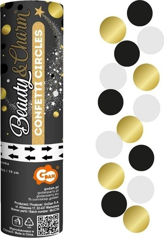 GoDan Confetti pneumatic rings black  gold