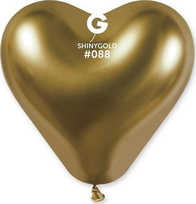 GoDan Balloons chrome gold hearts 25