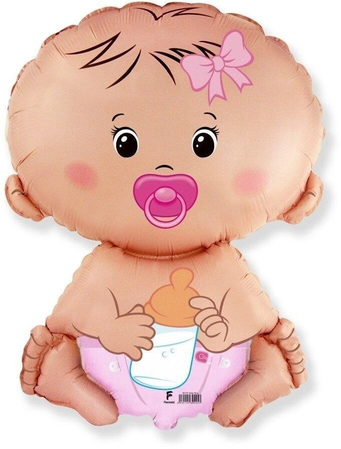 Balon foliowy 61cm Bobas Dziewczynka 8435102340761