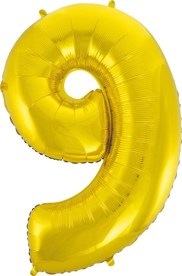 GoDan Foil balloon number ``9`` gold