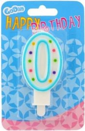 GoDan Birthday candle number 0 with