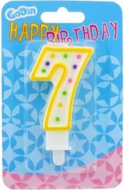 GoDan Birthday candle number 7 with