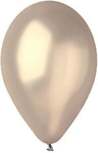 Silver metallic balloons 30 cm 100