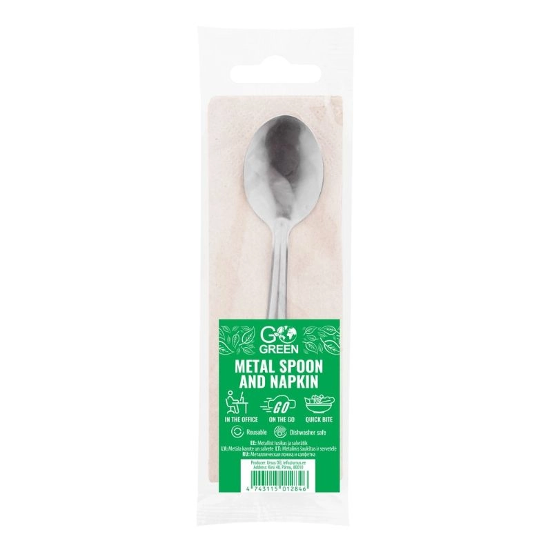 Dewalt Metala spoon and napkins set