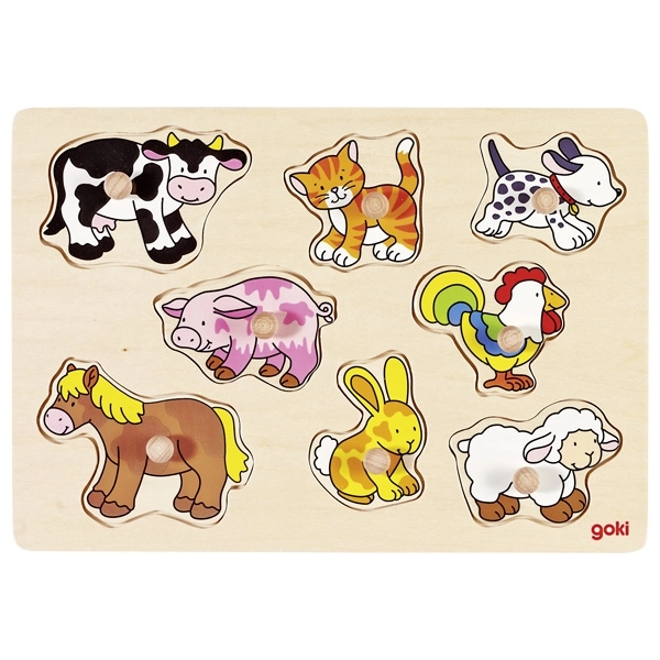 Goki 57873 Shape puzzle 8 pc(s)