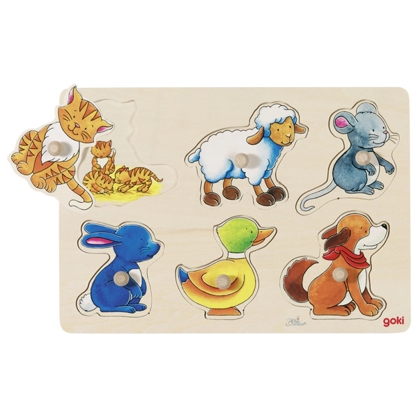Goki 57929 Shape puzzle 6 pc(s)