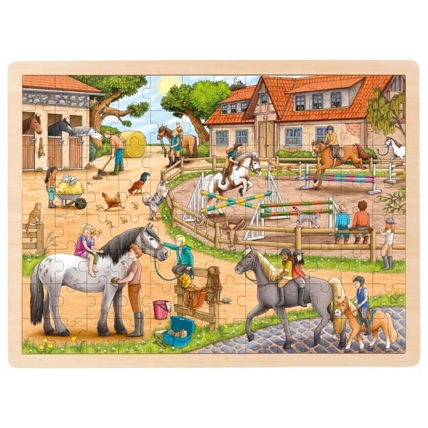 Goki Puzzle  riding stable 96 pcs