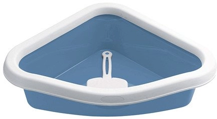 Poop toilet Sprint Corner 56x40x14cm blue/white