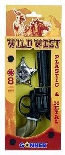 Gonher Cowboy Revolver with Badge -