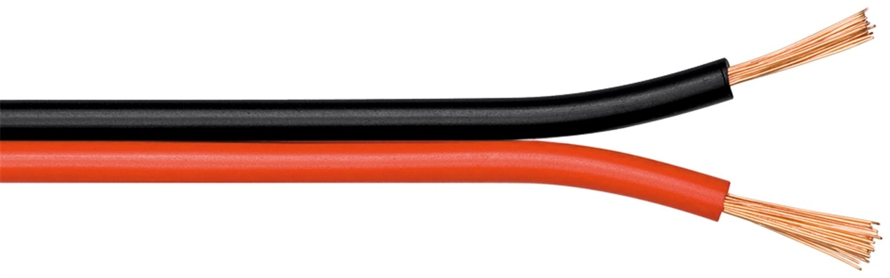 Goobay Red-Black PVC  CCA  100 m