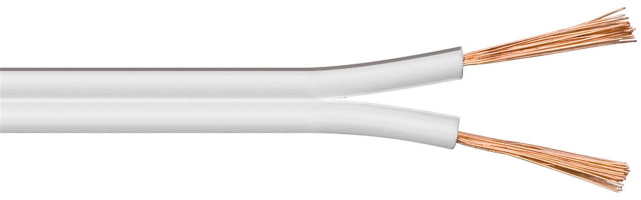 Goobay Speaker Cable white CCA 100m
