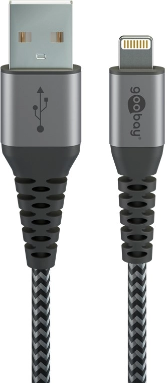 Goobay Lightning to USB-A Textile Cable