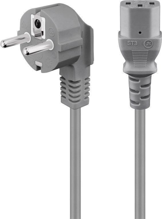 Goobay 50076 power cable Grey 2