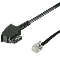 Goobay 3m TAE-F/RJ11 Cable Black 50941