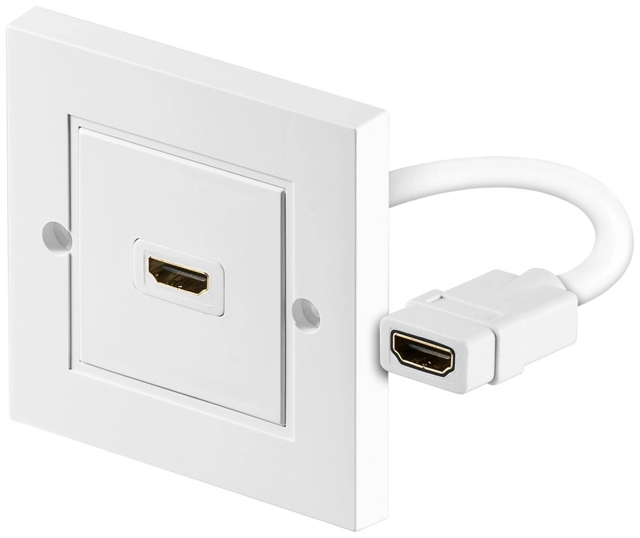 Goobay HDMI™ Wall Socket  Gold-plated 51722