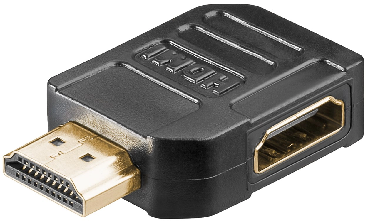 Goobay HDMI Adapter  gold-plated  Black 51725
