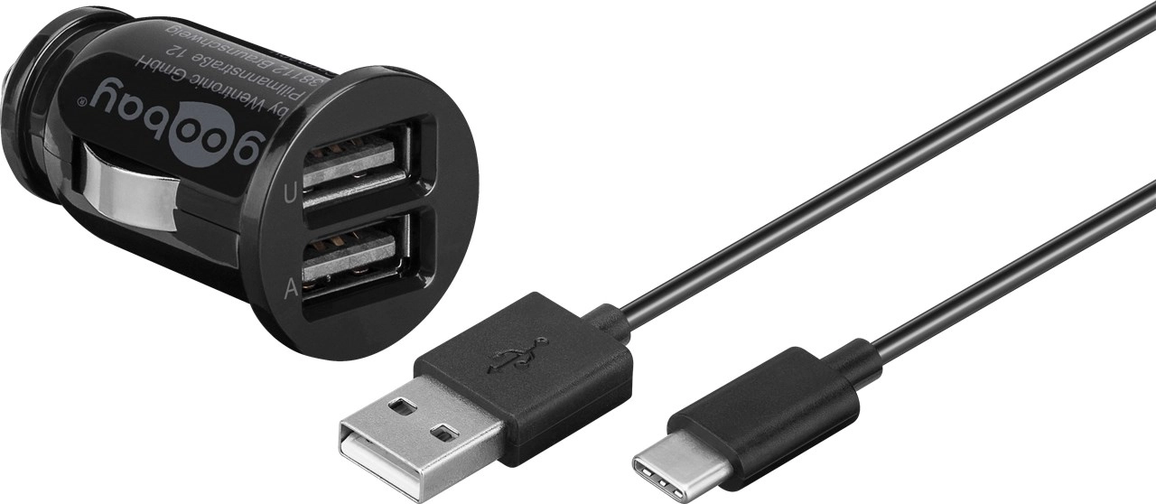 Goobay USB Type-C Car Charger Set