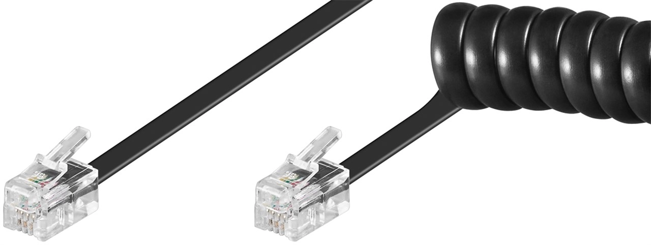 Goobay Phone Handset Spiral Cable  7m