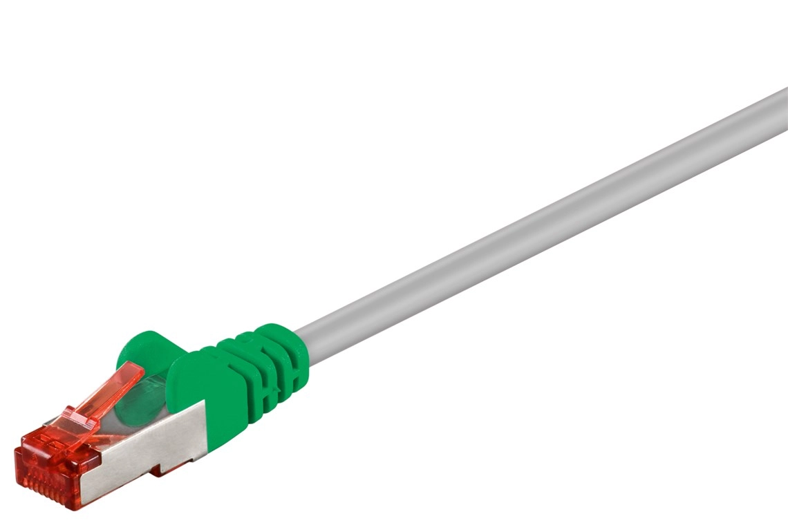 Goobay 68456 networking cable Green  Grey
