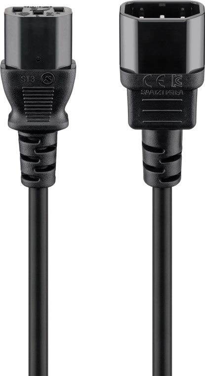 Goobay 68602 power cable Black 1