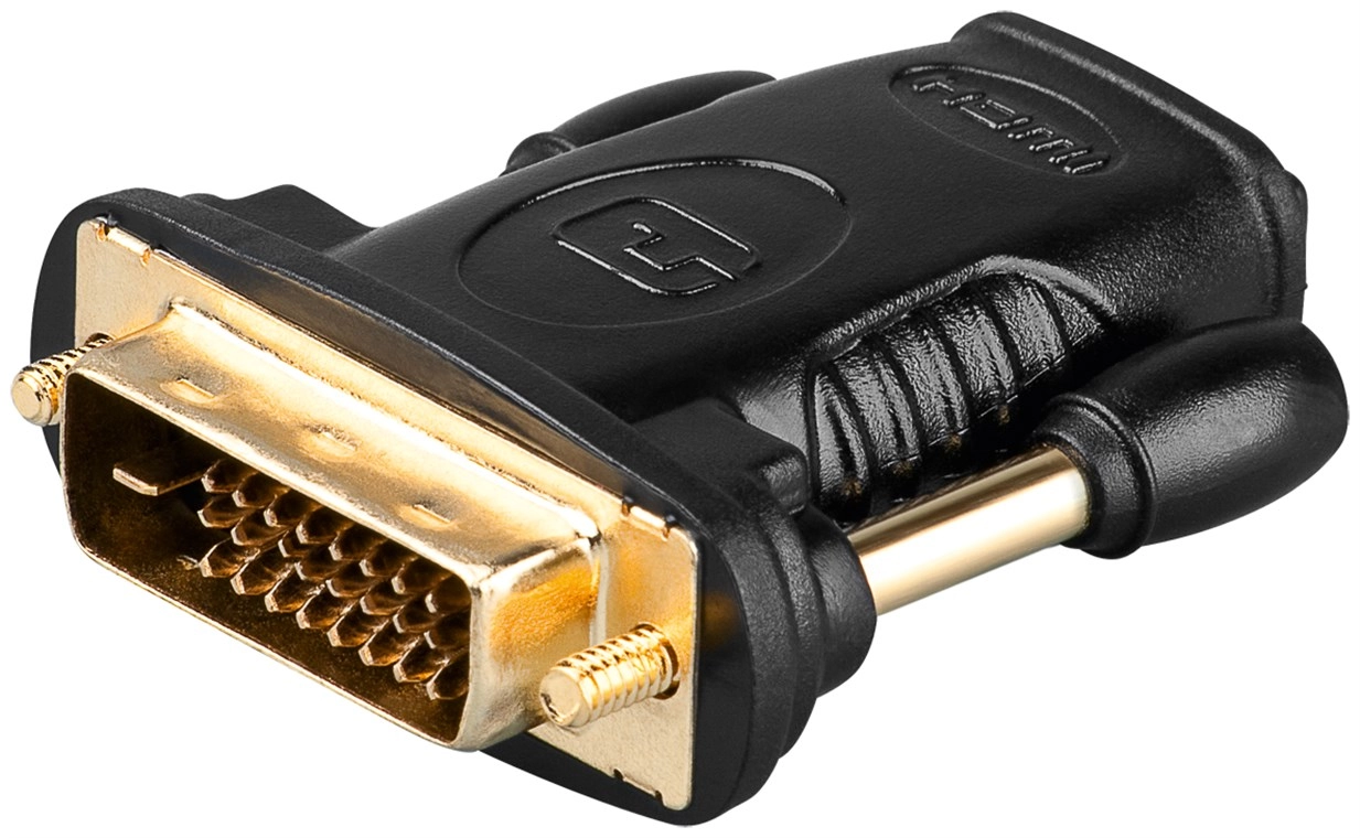 Goobay HDMI/DVI-D Adapter gold-plated 68931 4040849689314