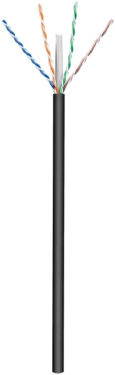 Goobay 77625 networking cable Black 100
