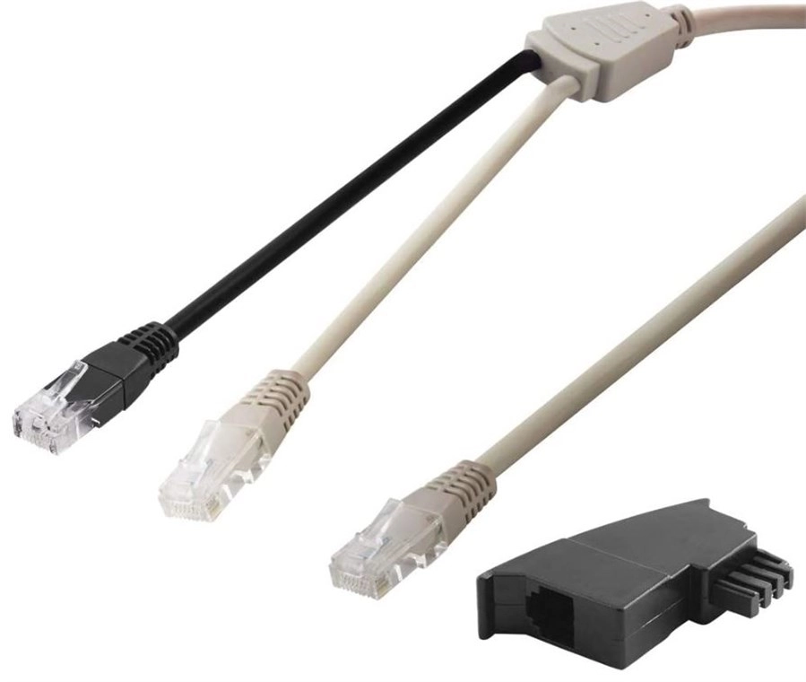 Goobay 95286 networking cable Black  Grey