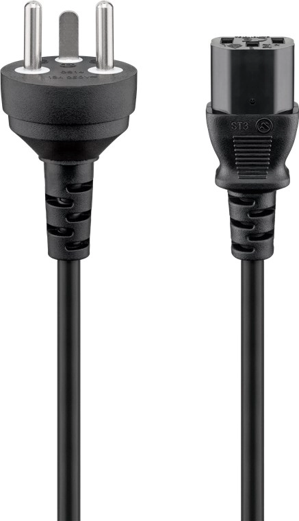 Goobay IEC Cord Denmark Type K