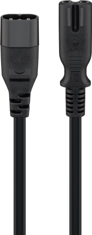 Goobay Extension Cable C7/C8  2 m