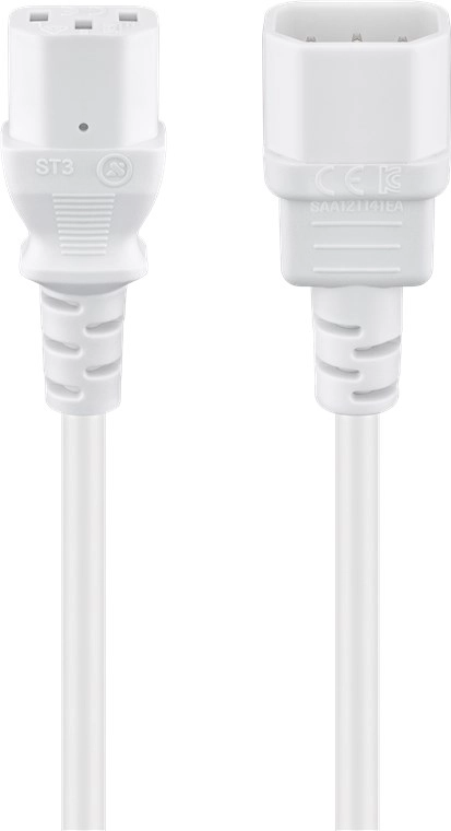 Goobay 97584 power cable White 2