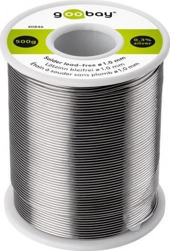 Goobay Cyna lutownicza bezołowiowa 1mm 500g