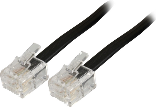 Goobay Modular Telephone Cable  black  3