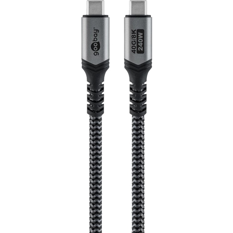 Goobay USB-C™ cable with textile cover