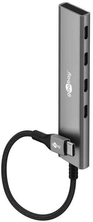 Goobay Slim 4-Port USB-Hub  USB-C™ auf