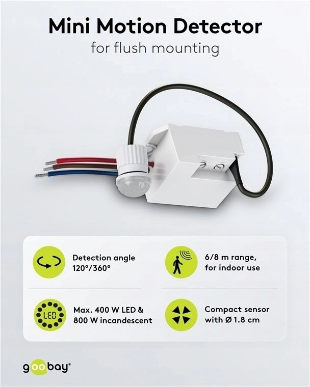 Goobay Mini motion sensor RB79604 4040849796043