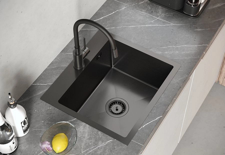 GraniteQ QUADRON LUKE 100 sink  steel