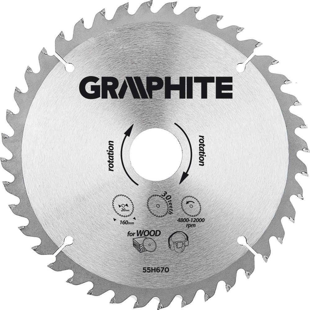 Graphite Saw blade seed 160 x