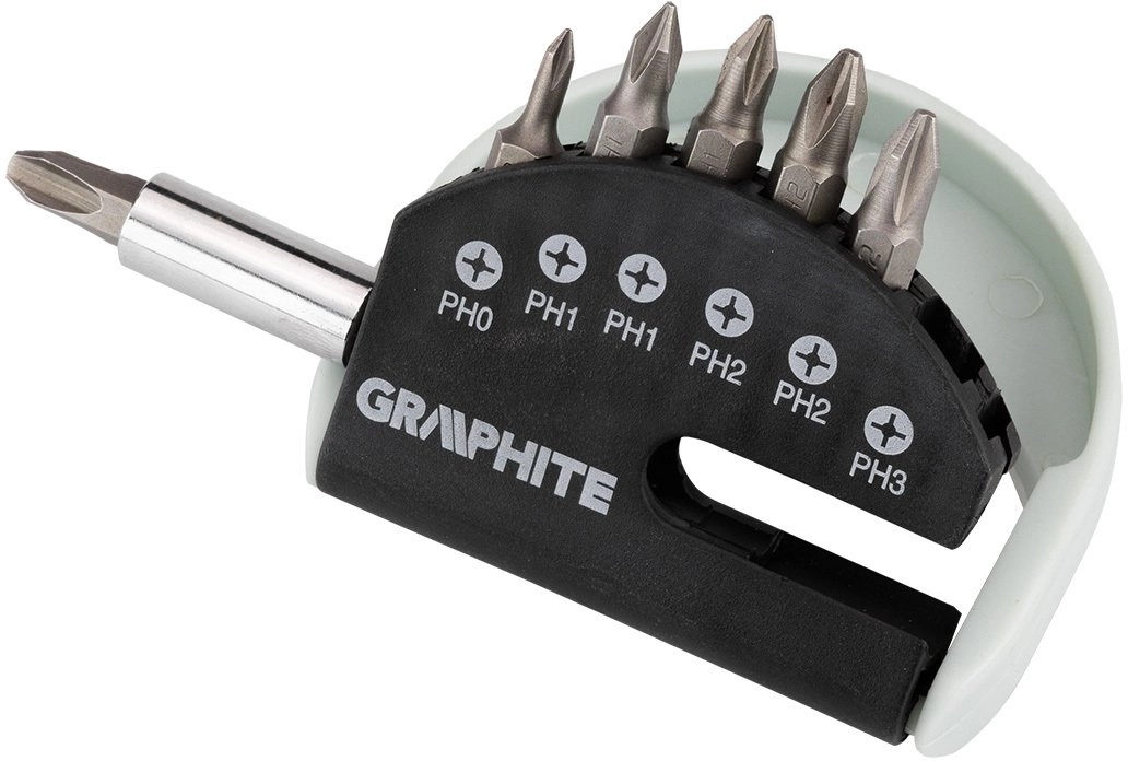 Graphite Set of screwdriver bits PH0