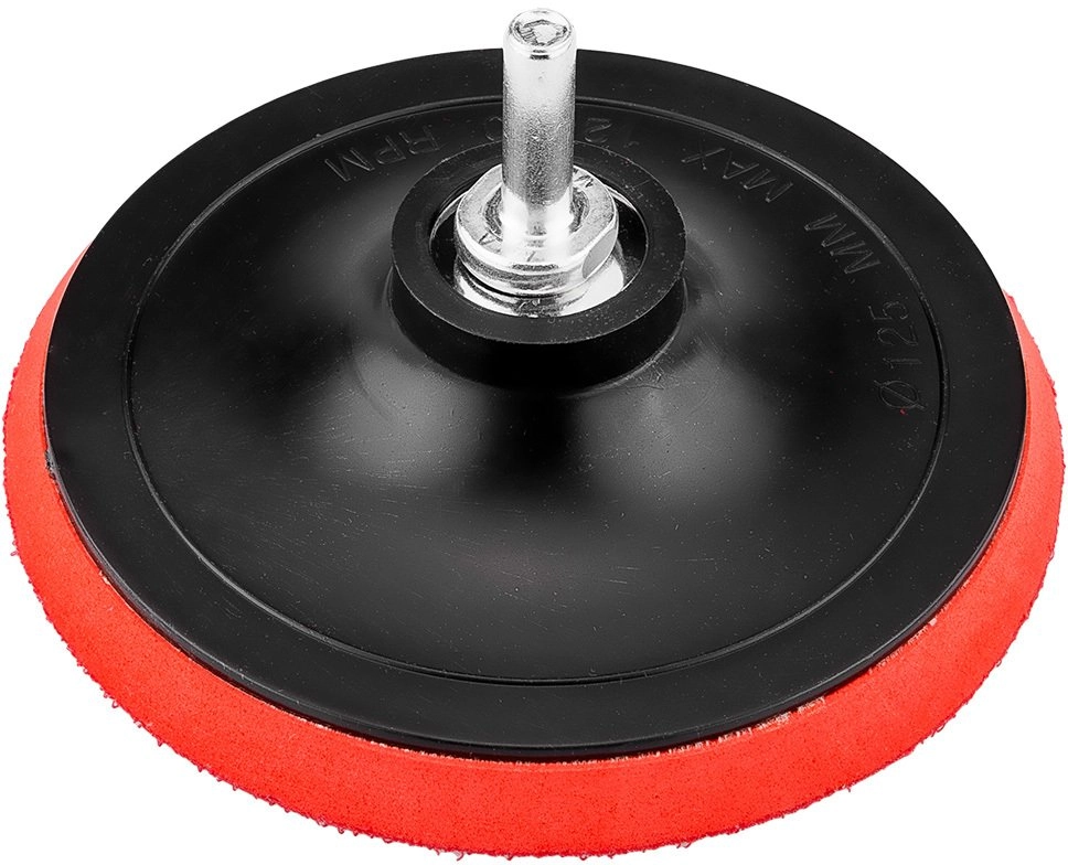 Graphite Velcro mounting disc 125 mm