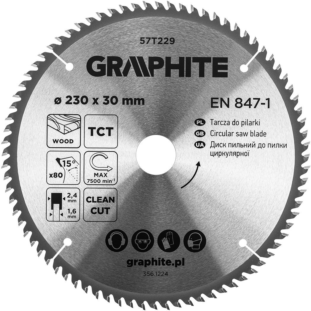 Graphite Saw blade  Widia  230 x