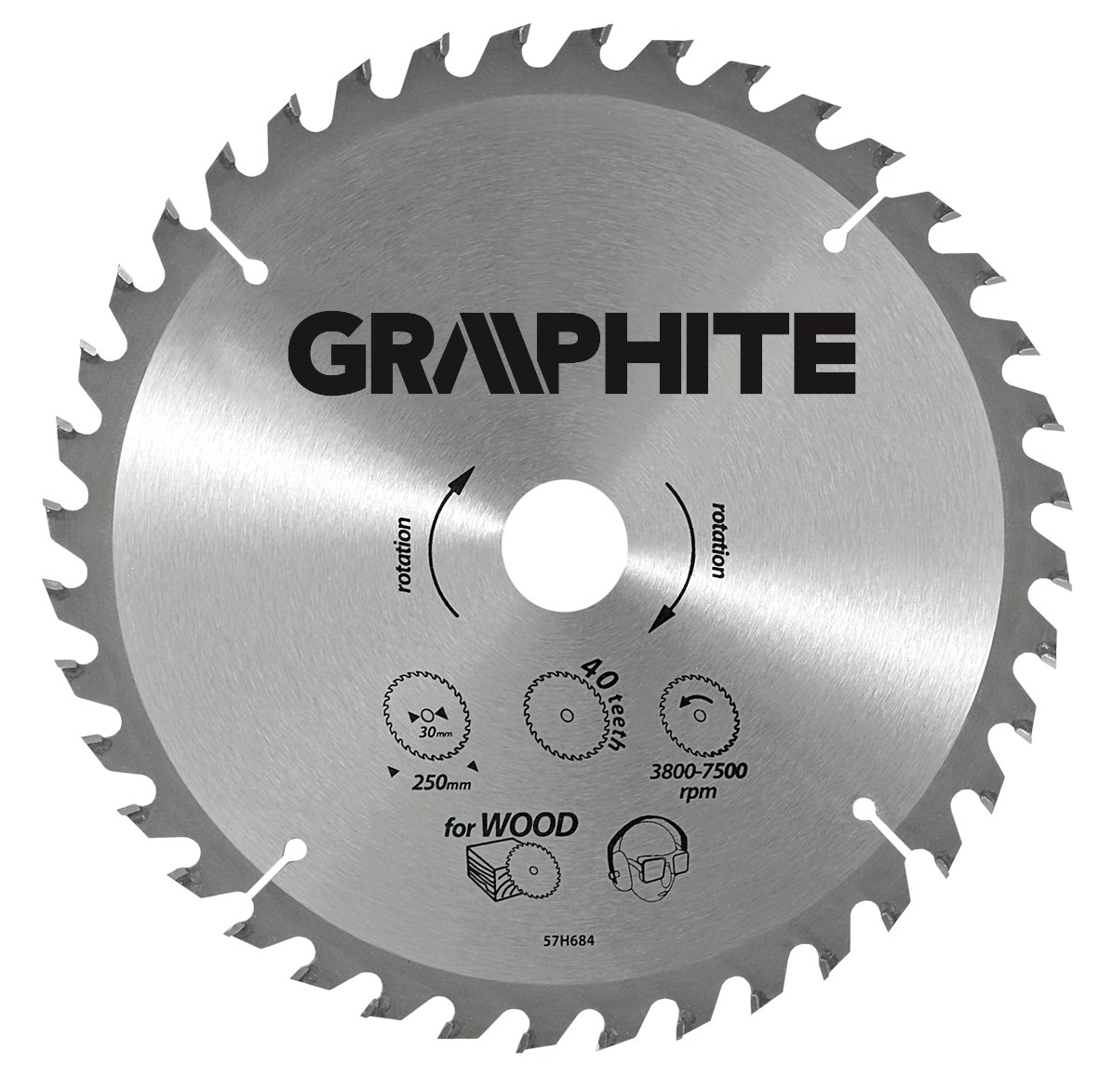 Graphite Widia saw blade 165x30mm 18