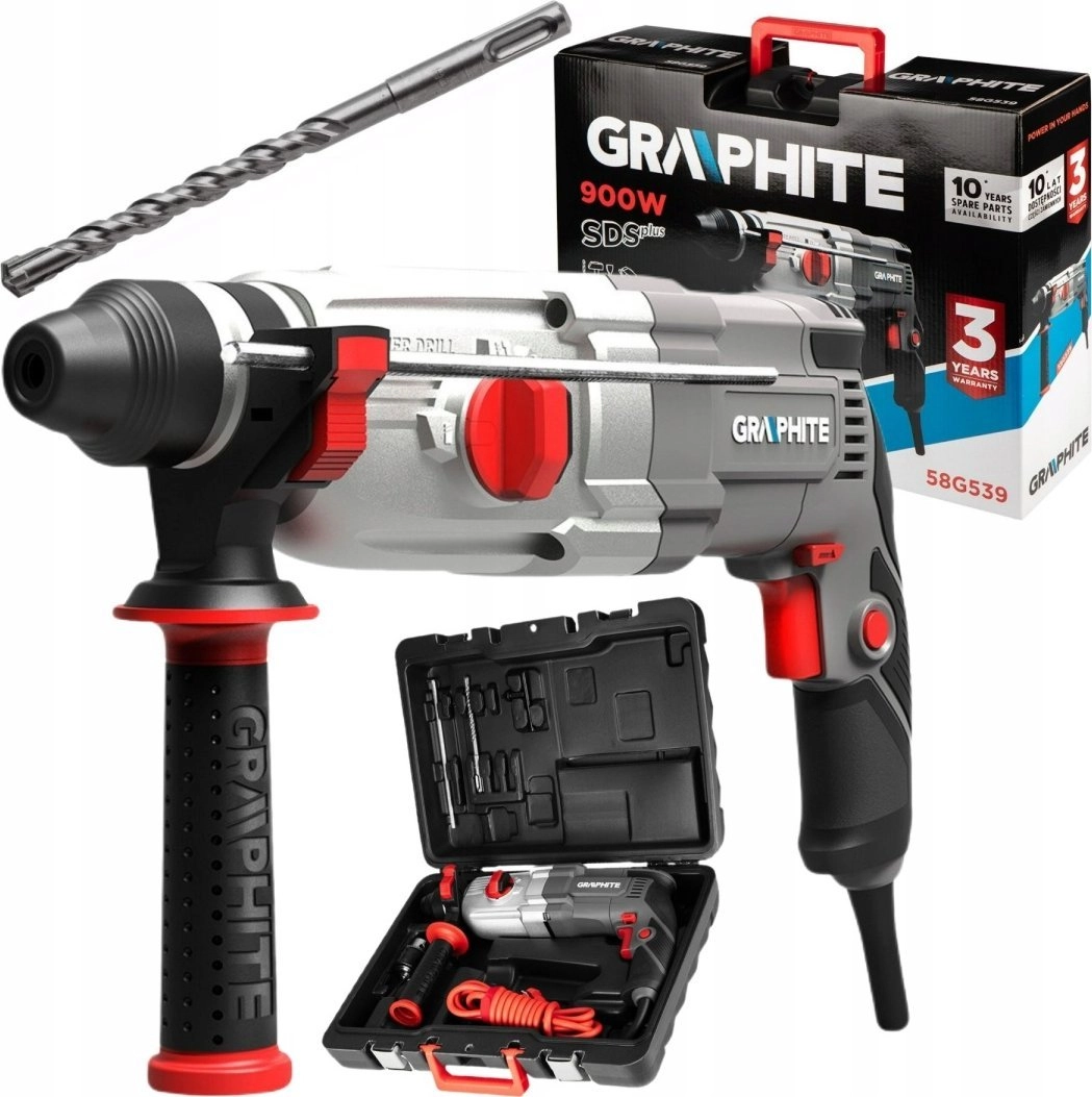 Graphite 58G539 hammer drill SDS+ 900W