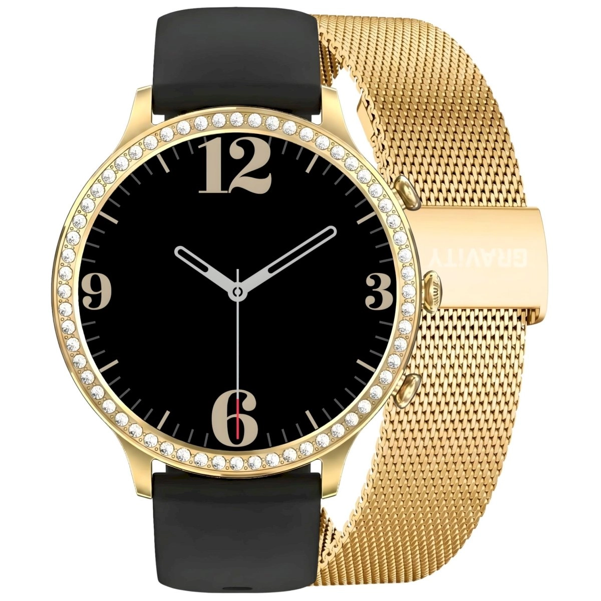 Gravity Smartwatch Gold Strap and Bracelet