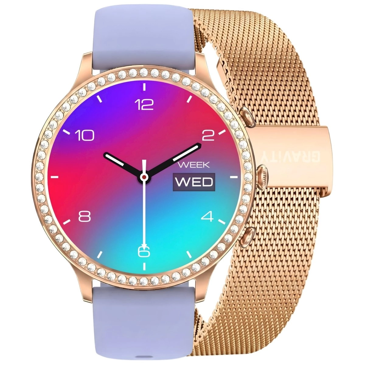 Gravity Smartwatch Rose Gold GT5-7 Strap