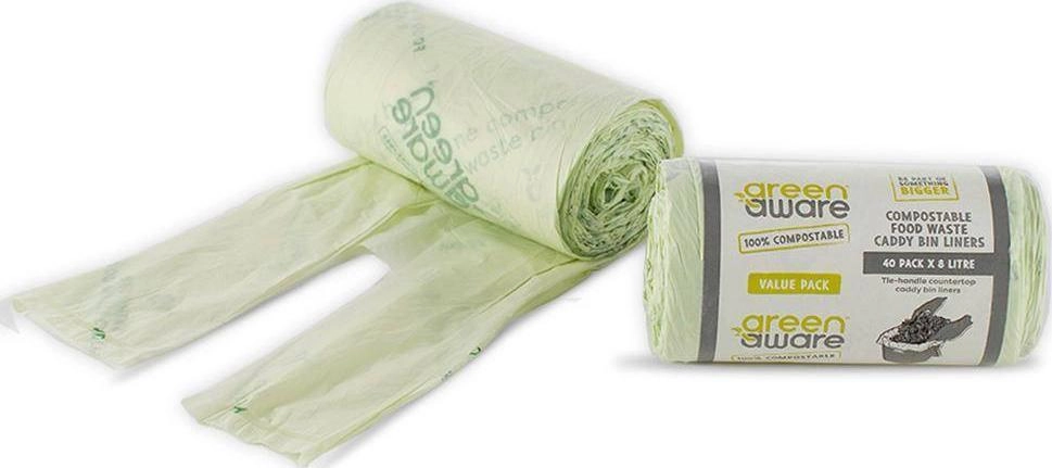 GreenAware Compostable food waste bags 8L