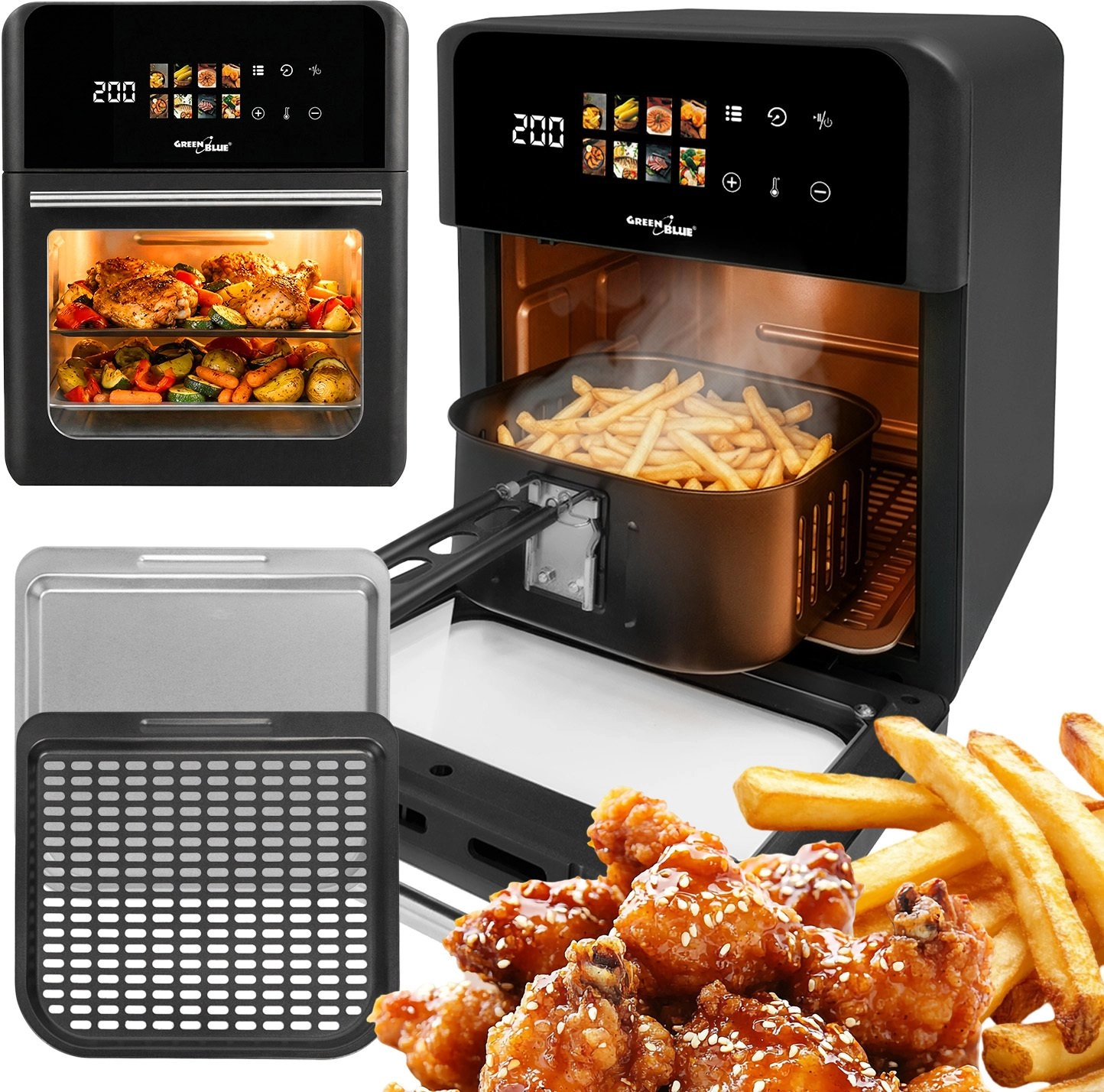 GreenBlue AIR FRYER Oil-Free Air Fryer