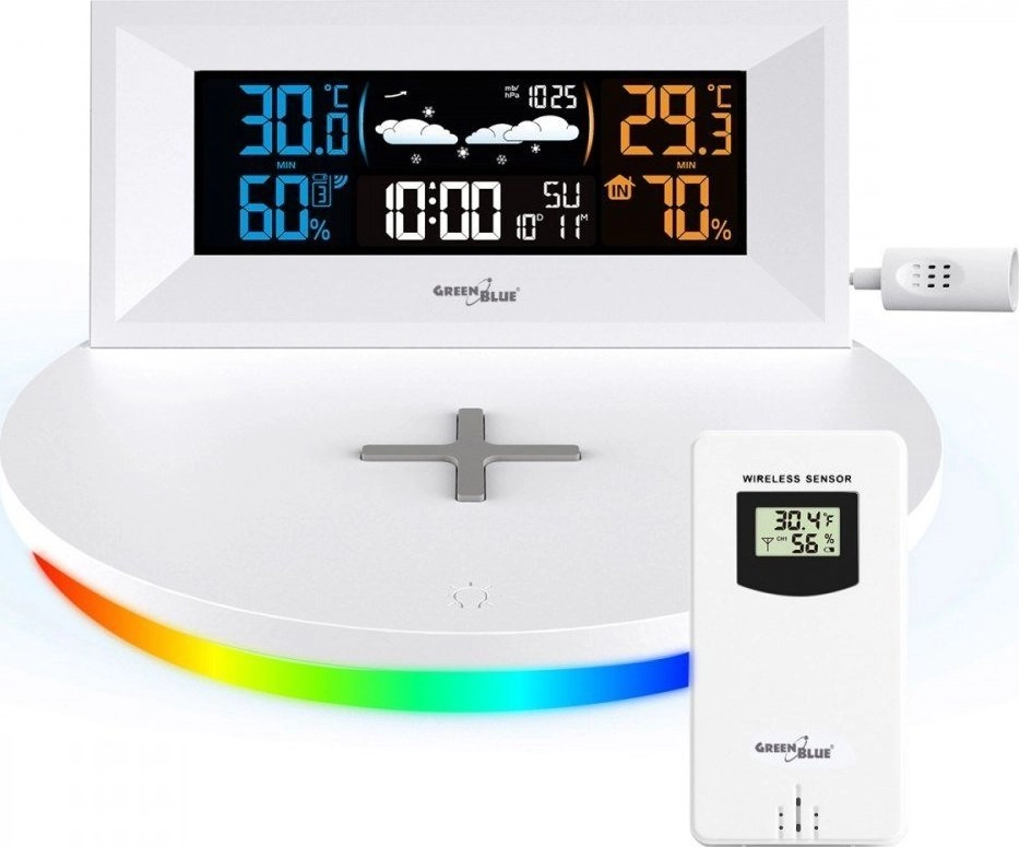 GreenBlue Wireless Weather Station with Wireless/Inductive