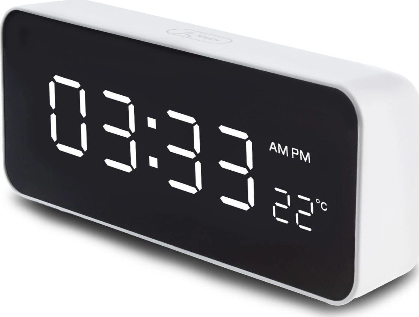Digital LED Alarm Clock with Temp