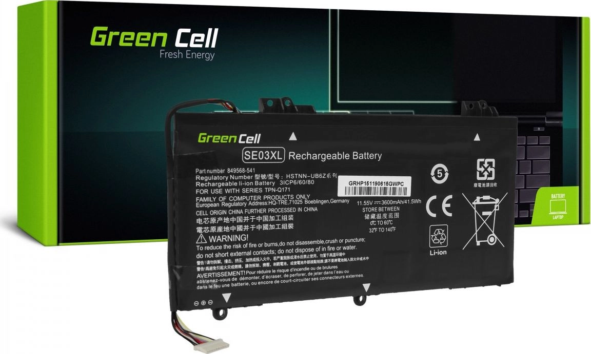 Green Cell Battery SE03XL HSTNN-LB7G HSTNN-UB6Z