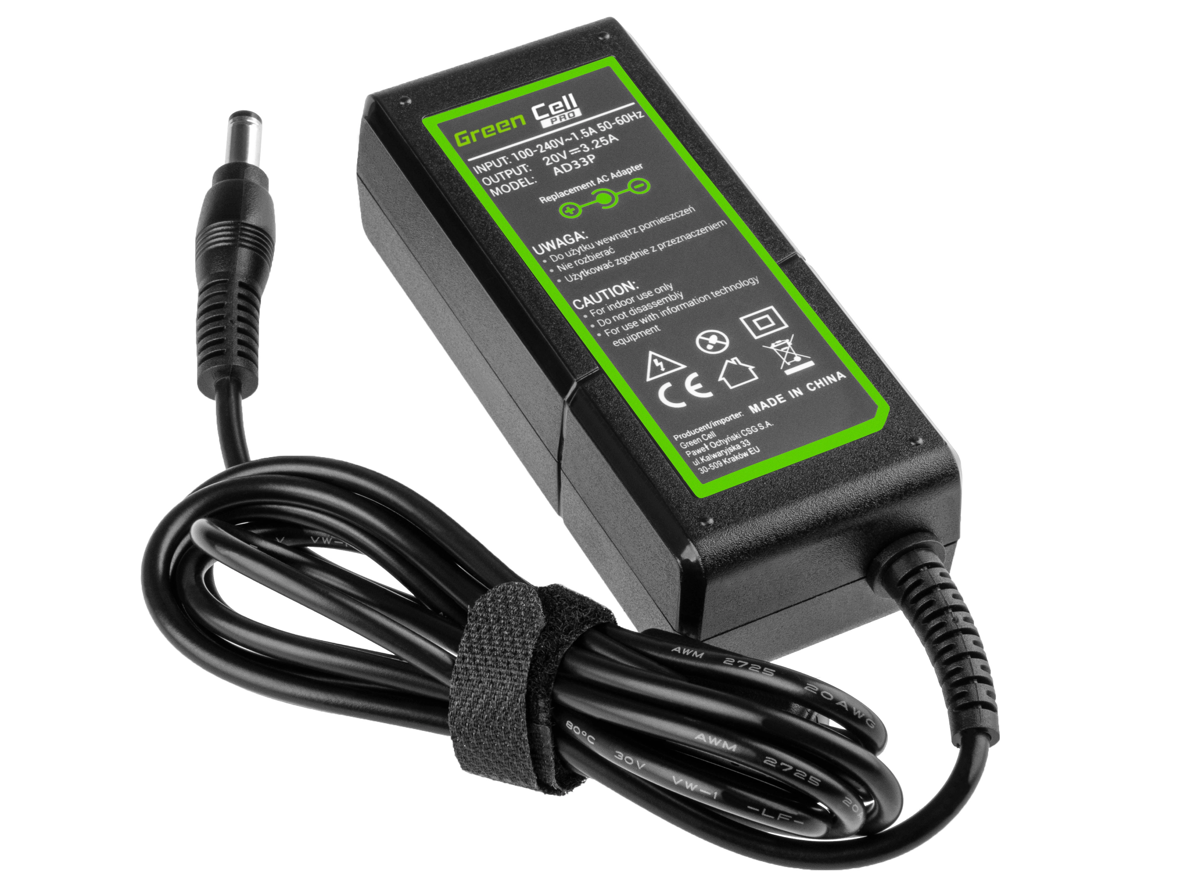 Green Cell laptop power supply 65